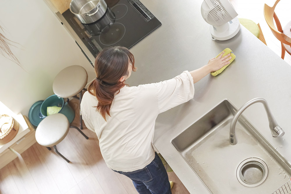 掃除がらくな新しいシステムキッチン